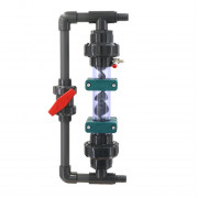 Проточный реактор Со2 с колбой и байпасом