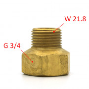Переходник с баллона СО2 (Россия) с G3/4 (внутр.) на W21,8 (наружн)