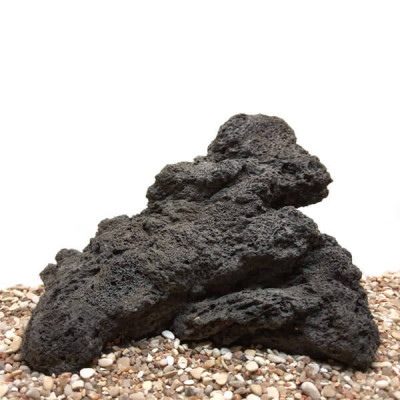 Лава вулканическая - черная