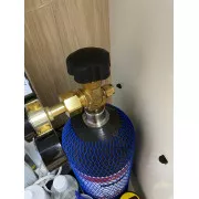 Баллон углекислотный новый с плоским дном 4 литра, резьба G3/4